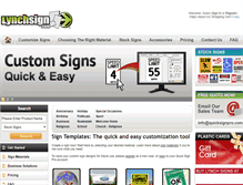 Tablet Screenshot of lynchsign.com